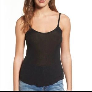 New Hinge black oversized tank top sizes xs & xxs